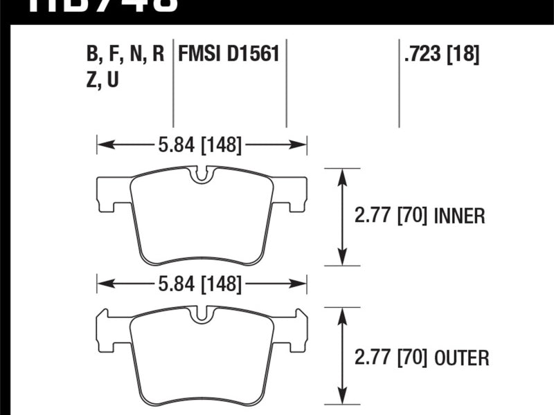 Hawk 13-14 BMW 328i/328i xDrive / 2014 428i/428i xDrive PC Front Brake Pads