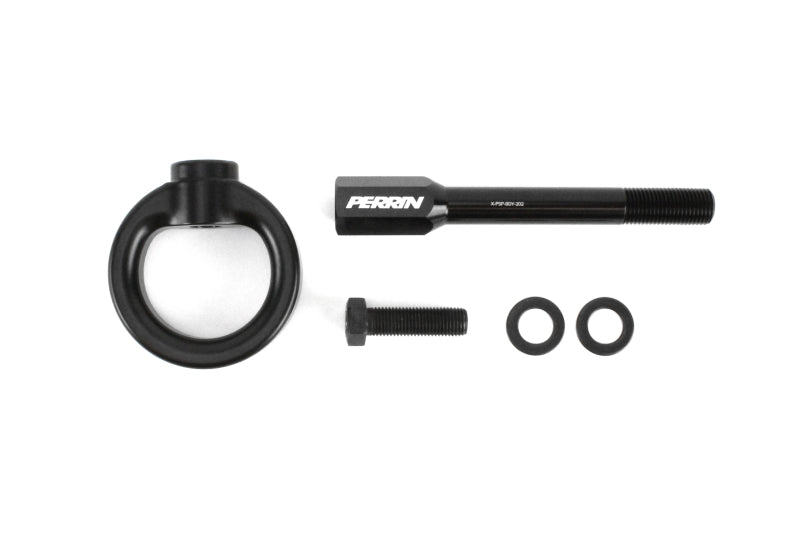 PERRIN 02-07 Subaru WRX/STI Tow Hook Kit (Front) - Flat Black