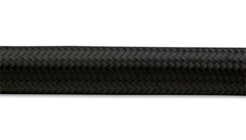 Vibrant -20 AN Black Nylon Braided Flex Hose (5 foot roll)