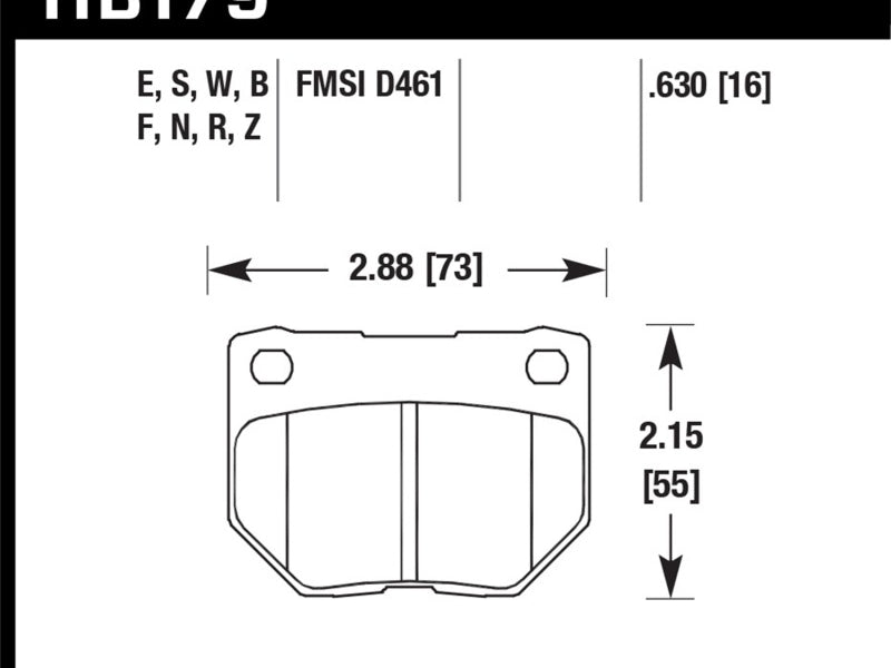 Hawk 06-07 WRX DTC-30 Rear Race Pads