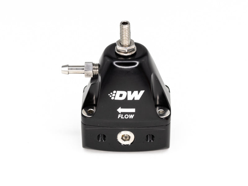 DeatschWerks DWR1000iL In-Line Adjustable Fuel Pressure Regulator - Black