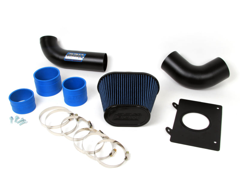 BBK 86-93 Mustang 5.0 Cold Air Intake Kit - Fenderwell Style - Blackout Finish