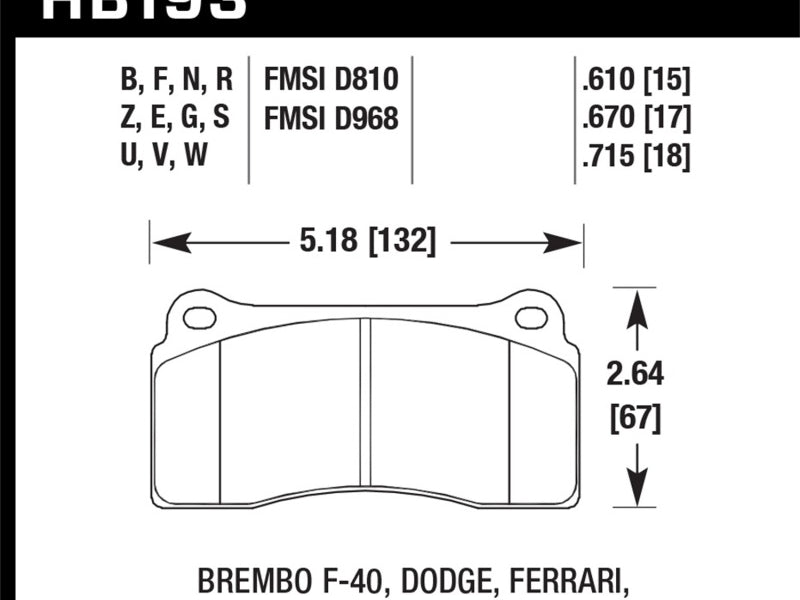 Hawk Rotora FC4 DTC-60 Race Brake Pads
