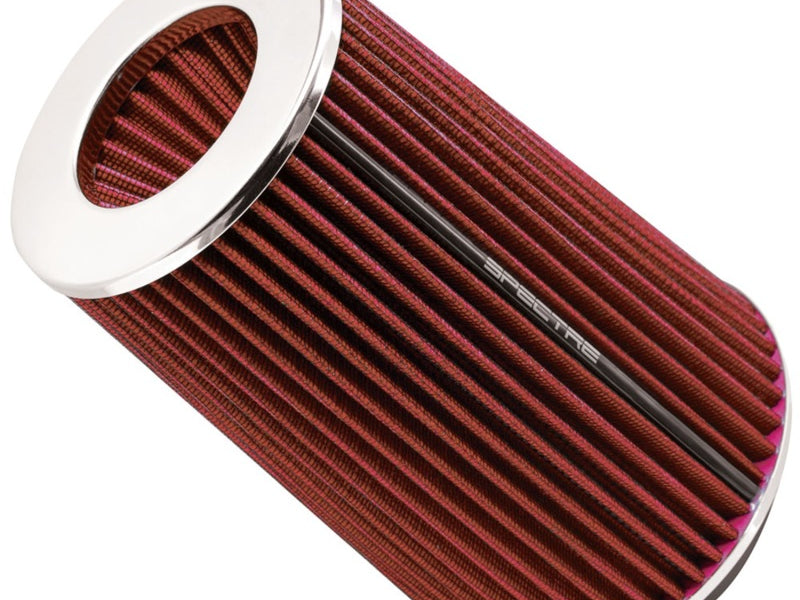 Spectre Adjustable Conical Air Filter 9-1/2in. Tall (Fits 3in. / 3-1/2in. / 4in. Tubes) - Red