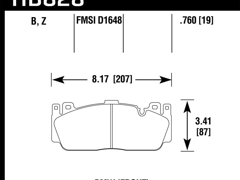 Hawk 12-17 BMW M6 / 14-17 BMW M6 Gran Coupe / 13-16 BMW M5 Performance Ceramic Front Brake Pads