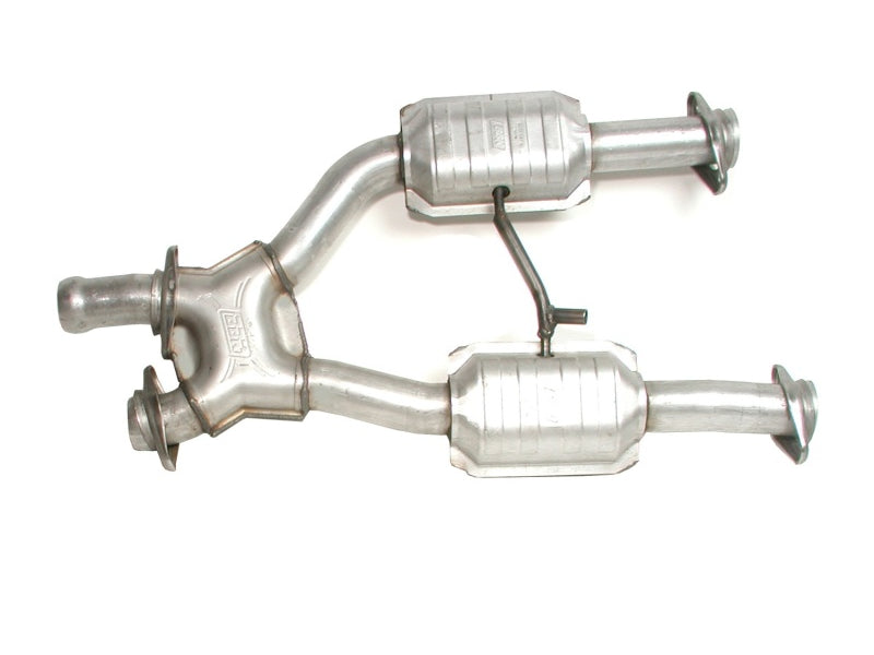 BBK 96-04 Mustang 4.6 GT / Cobra Short Mid X Pipe w Catalytic Converters 2-1/2 For Long Tube Headers