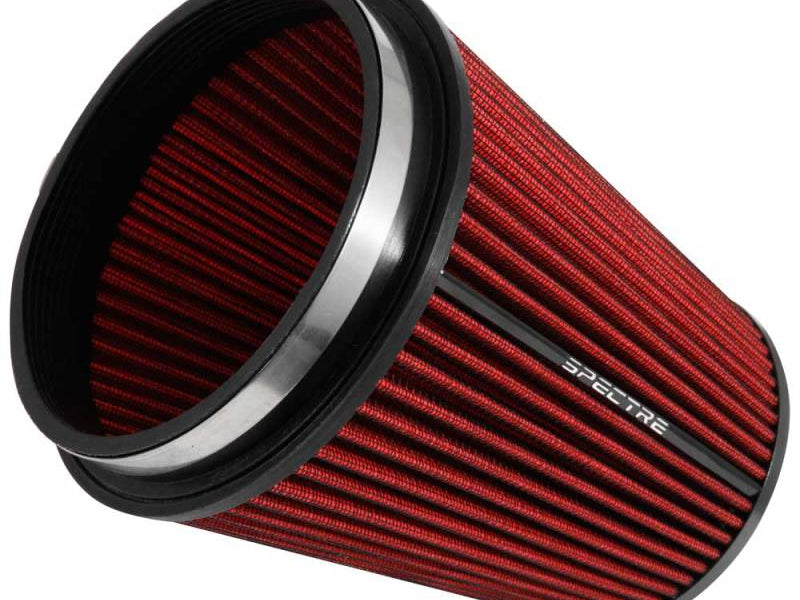 Spectre HPR Conical Air Filter 6in. Flange ID / 7.719in. Base OD / 8.5in. Tall - Red