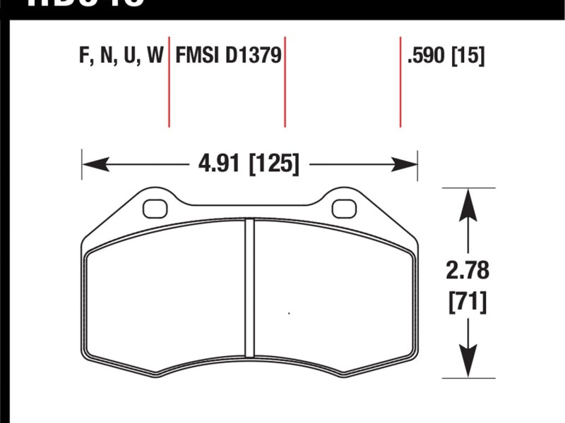Hawk Miata Brembo / Renault Clio / Cobalt SS HP+ Street Front Brake Pads