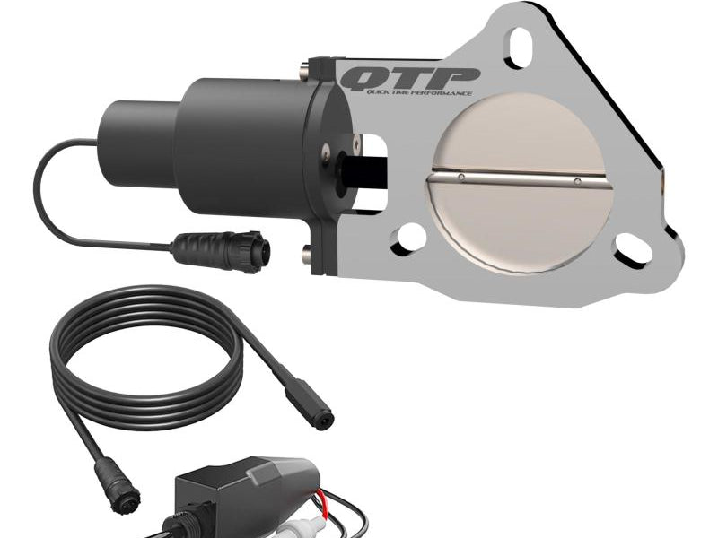 QTP 3in Bolt-On QTEC Electric Cutout Valve for Borla Exhausts - Single
