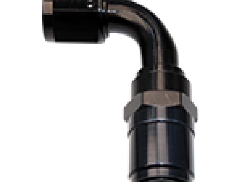 Fragola -10AN Race-Rite Crimp-On Hose End 90 Degree