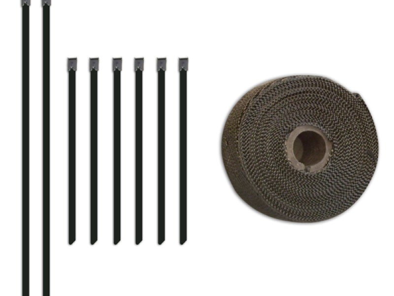 Mishimoto 2 inch x 35 feet Heat Wrap with Stainless Locking Tie Set
