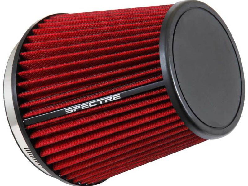 Spectre HPR Conical Air Filter 6in. Flange ID / 7.313in. Base OD / 7in. Tall - Red