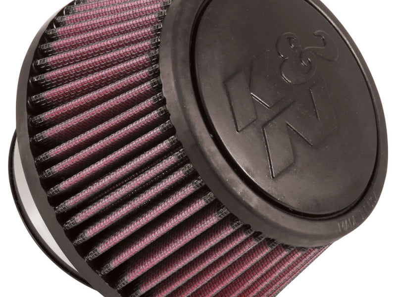 K&N Universal Round Clamp-On Air Filter 3in Flange ID x 6in Base OD x 4.625in Top OD x 3in Height