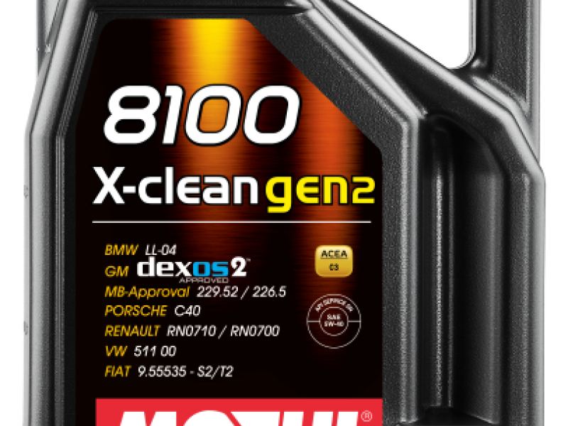Motul 5L Synthetic Engine Oil 8100 X-CLEAN Gen 2 5W40