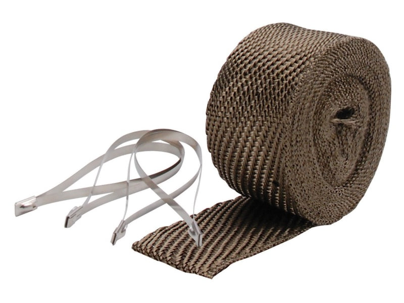 DEI Exhaust Wrap Kit - Pipe Wrap and Locking Tie - Titanium