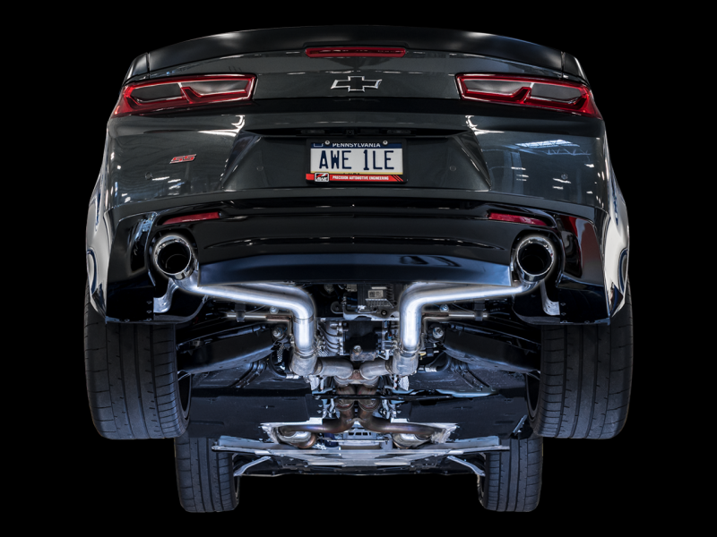 AWE Tuning 16-19 Chevrolet Camaro SS Axle-back Exhaust - Track Edition (Chrome Silver Tips)