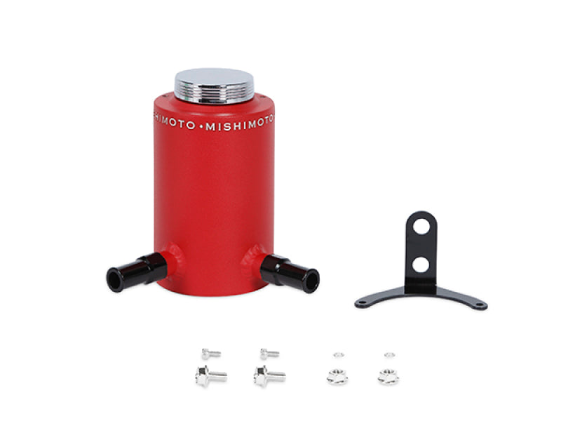 Mishimoto Aluminum Power Steering Reservoir Tank - Wrinkle Red