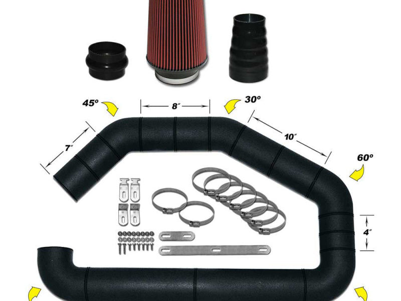 Airaid U-Build-It - Universal 4in Master Kit I w/700-470 (9in) Filter