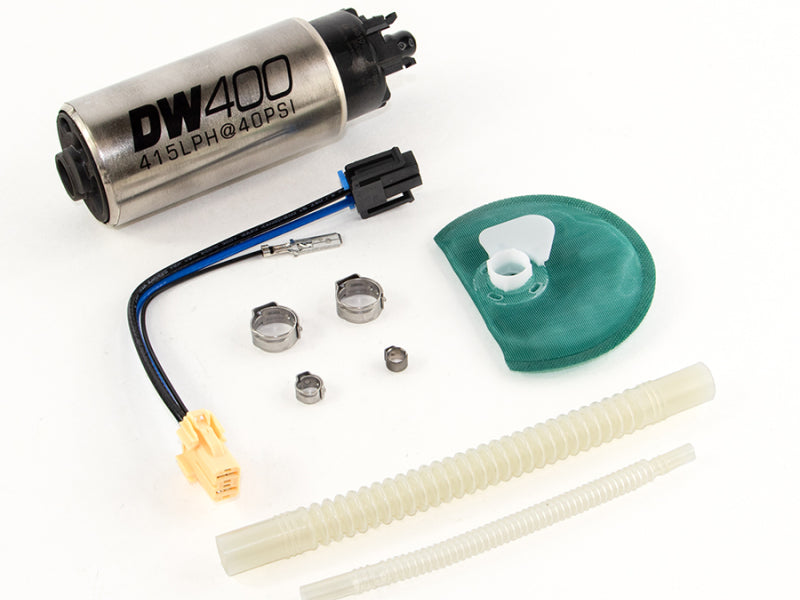 DeatschWerks 415LPH DW400 Fuel Pump w/9-1047 Install Kit 15-17 Ford Mustang V6/GT w/ 1/8in Venturi