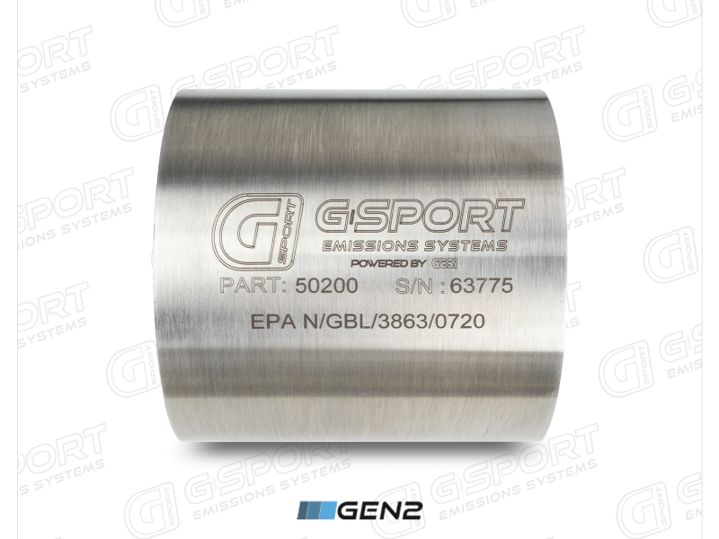 GESI G-Sport 400 CPSI GEN 2 EPA Compliant 4in x 4in High Output Substrate Only- 350-500HP