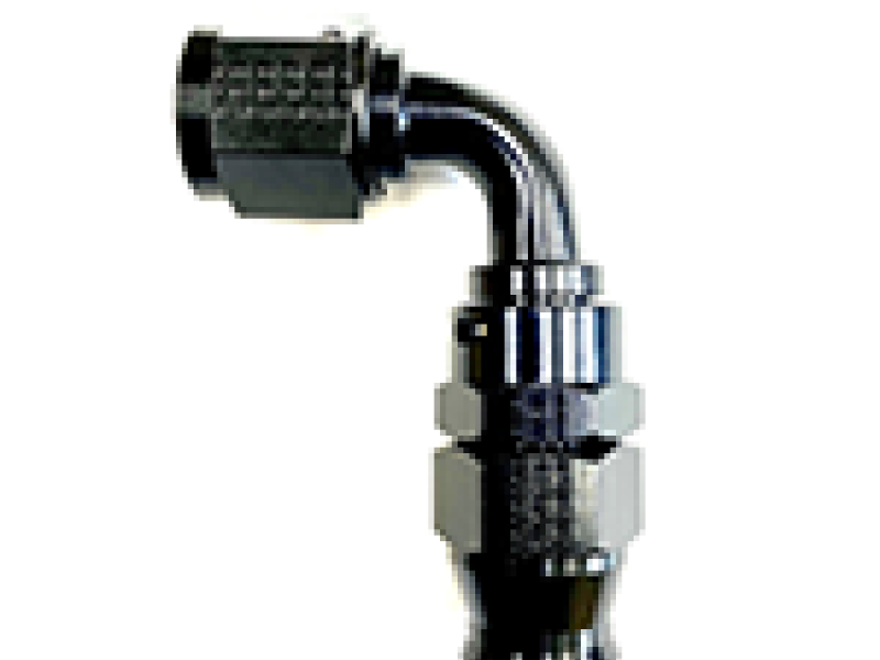 Fragola -10AN Real Street x 90 Degree Hose End Black For PTFE Hose