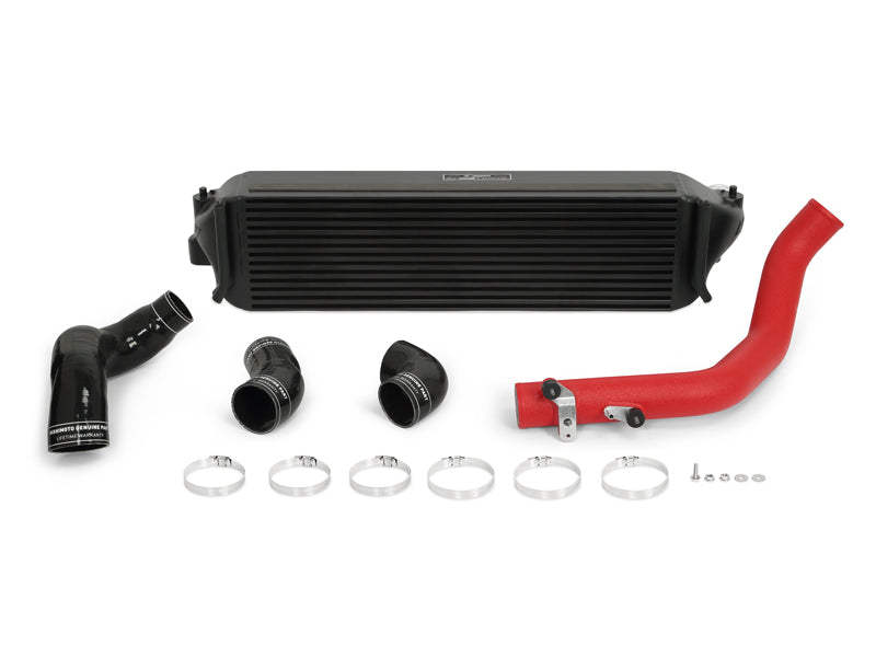 Mishimoto 2017+ Honda Civic Type R Intercooler Kit - Black Intercooler Red Pipes