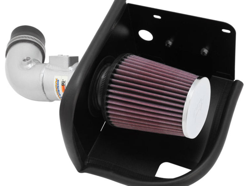 K&N 11-12 Ford Fiesta 1.6L L4 Silver Typhoon Performance Intake